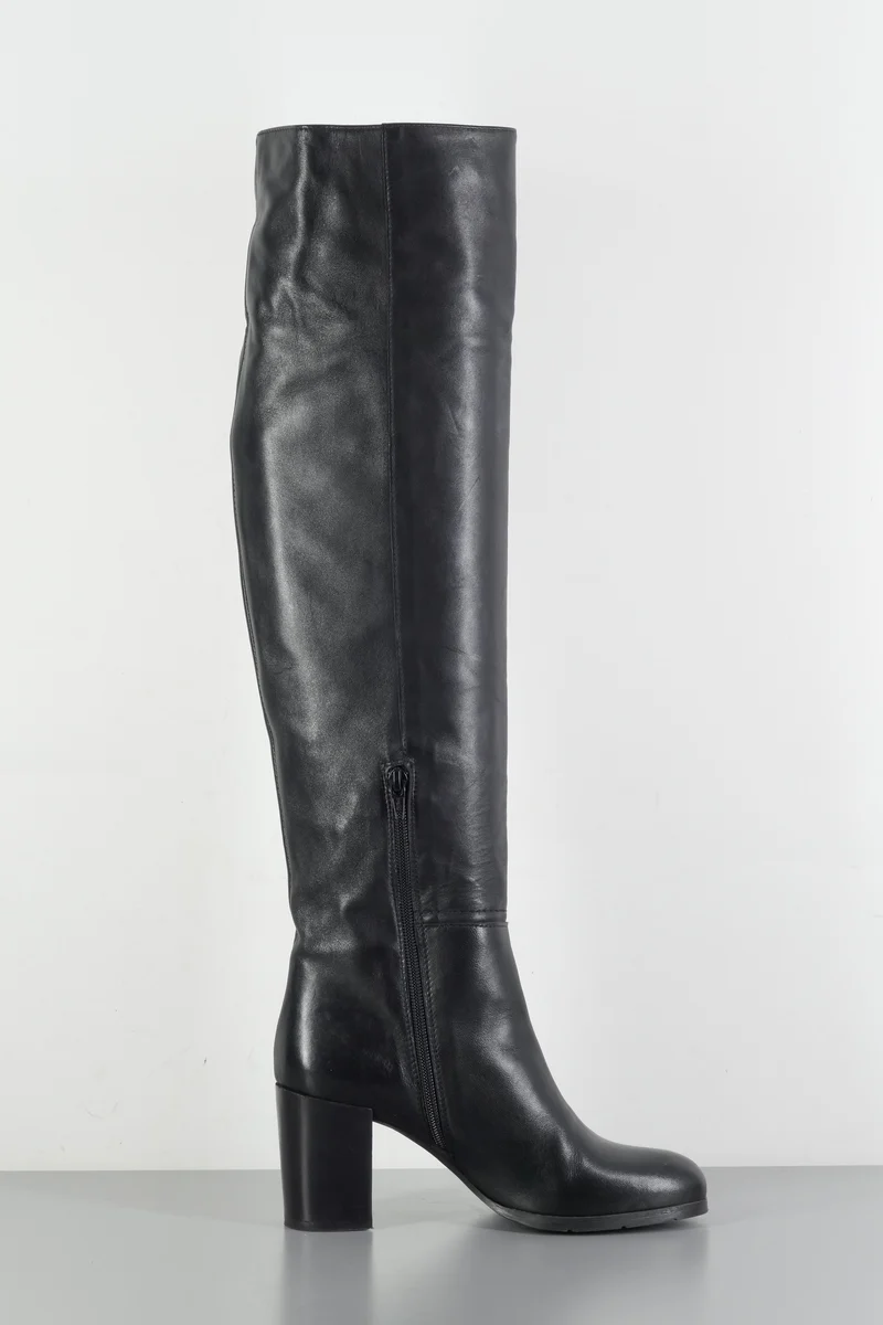 Hohe Stiefel Leder schwarz