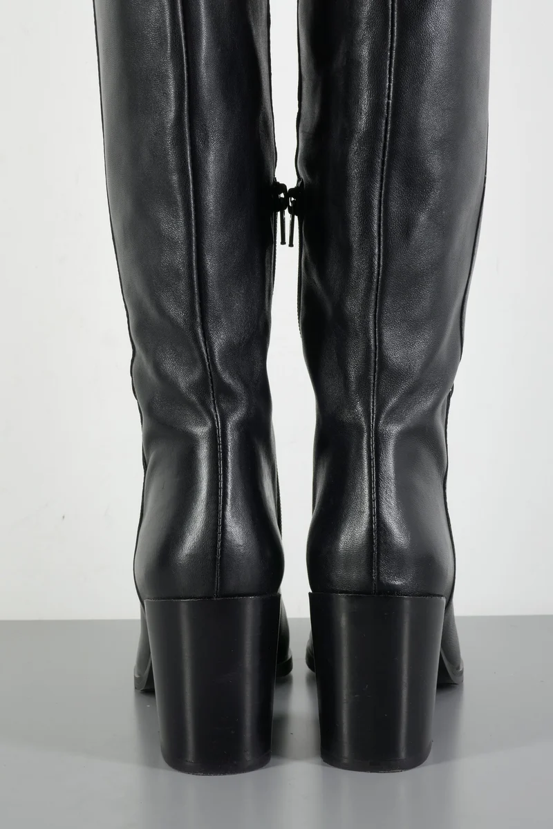 Hohe Stiefel Leder schwarz