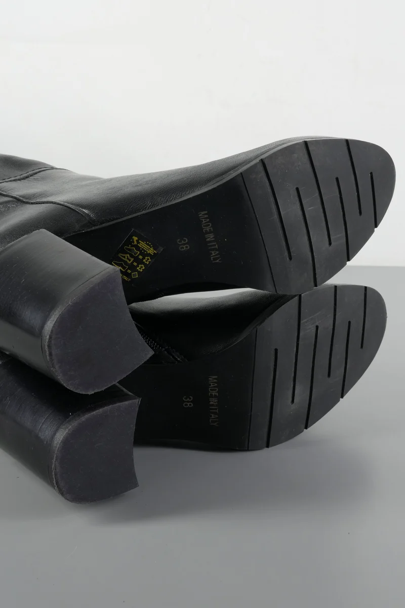 Hohe Stiefel Leder schwarz