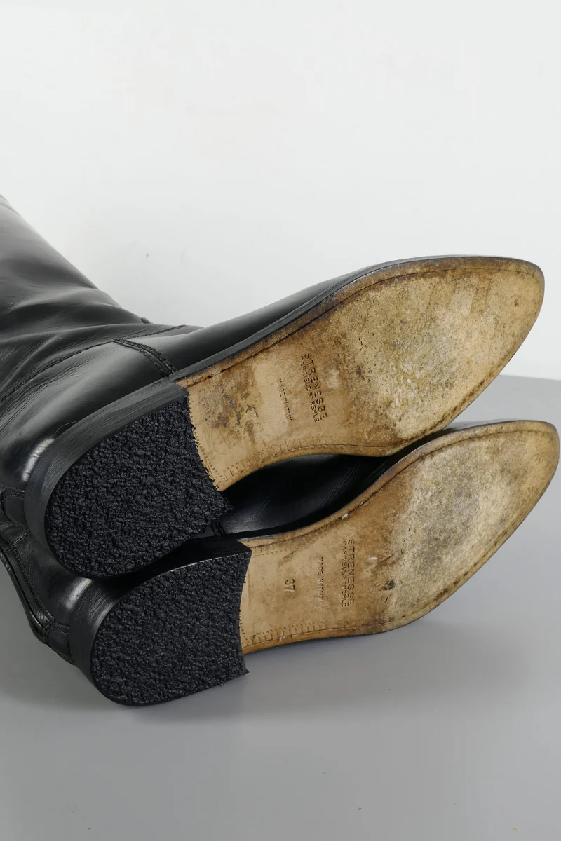 Stiefel Leder schwarz