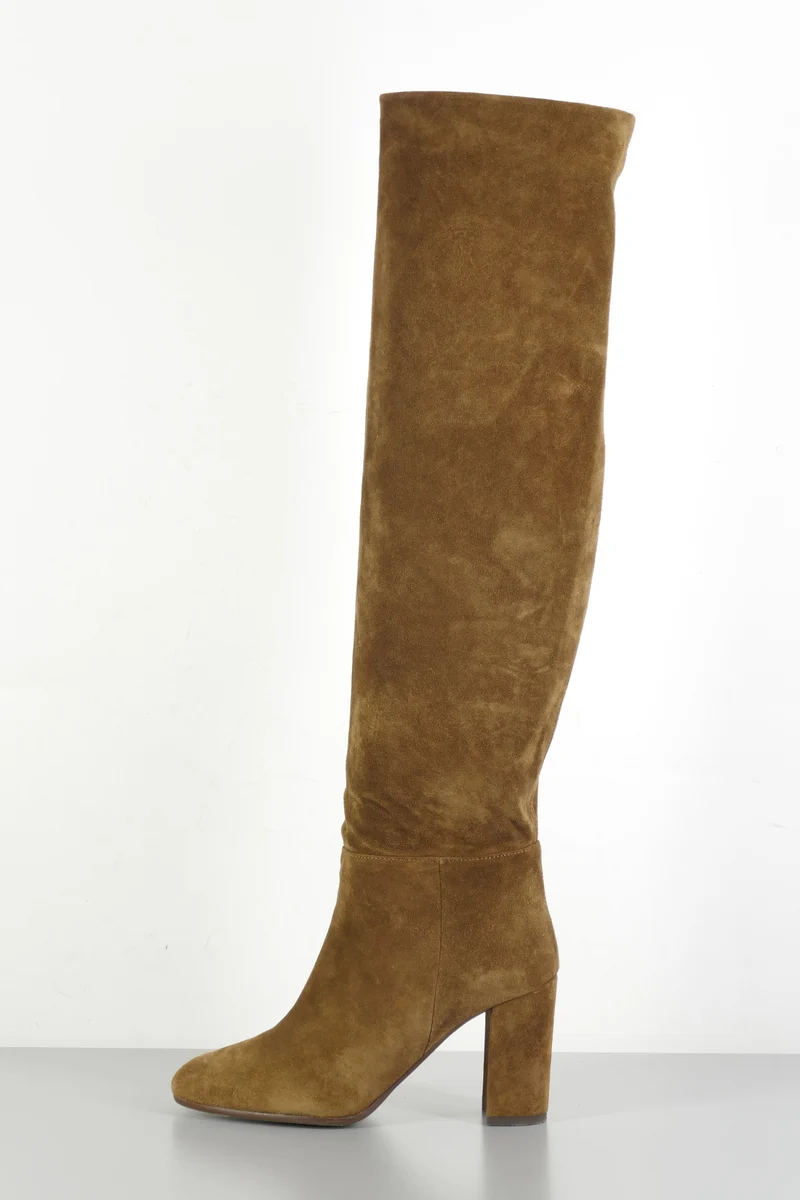 Hohe Stiefel Wildleder khaki