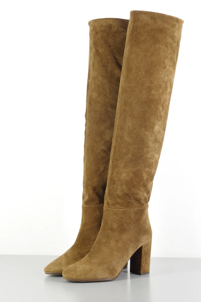 Hohe Stiefel Wildleder khaki