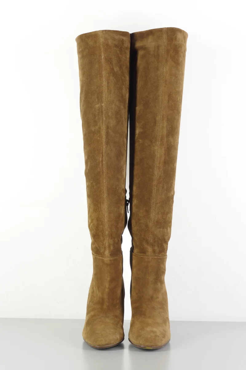 Hohe Stiefel Wildleder khaki