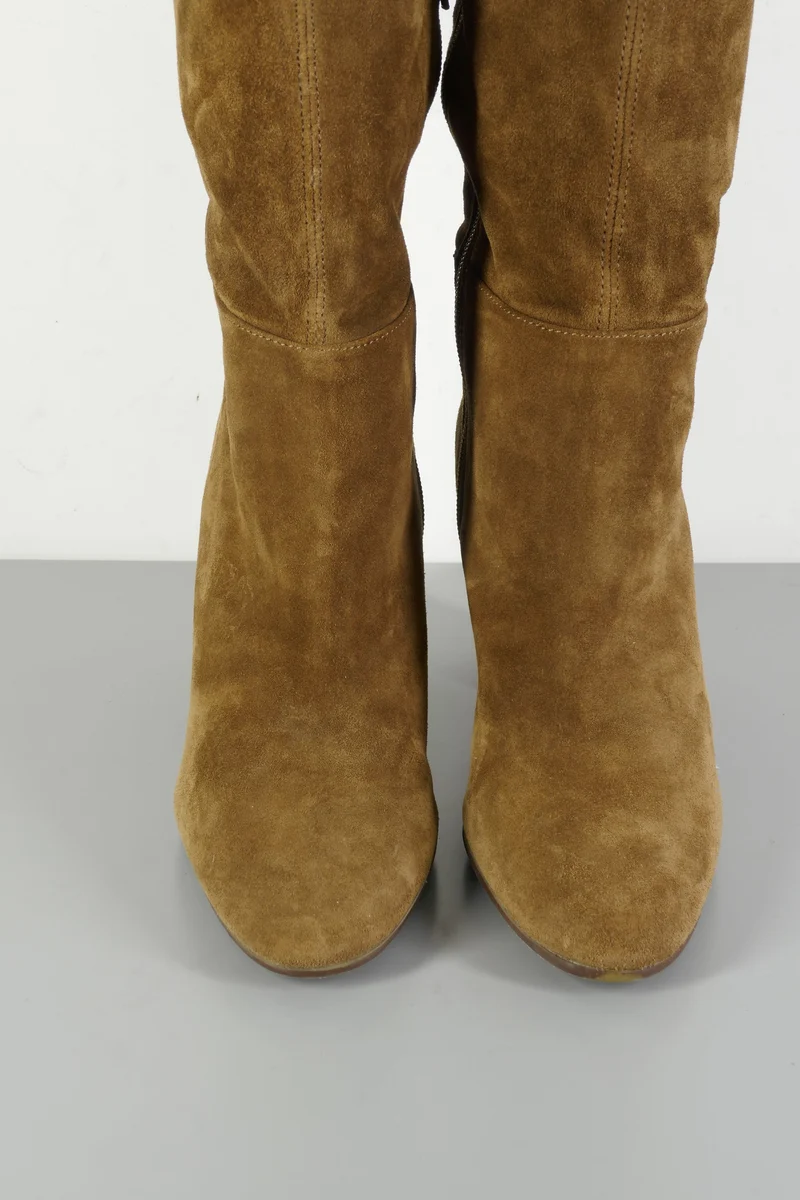 Hohe Stiefel Wildleder khaki