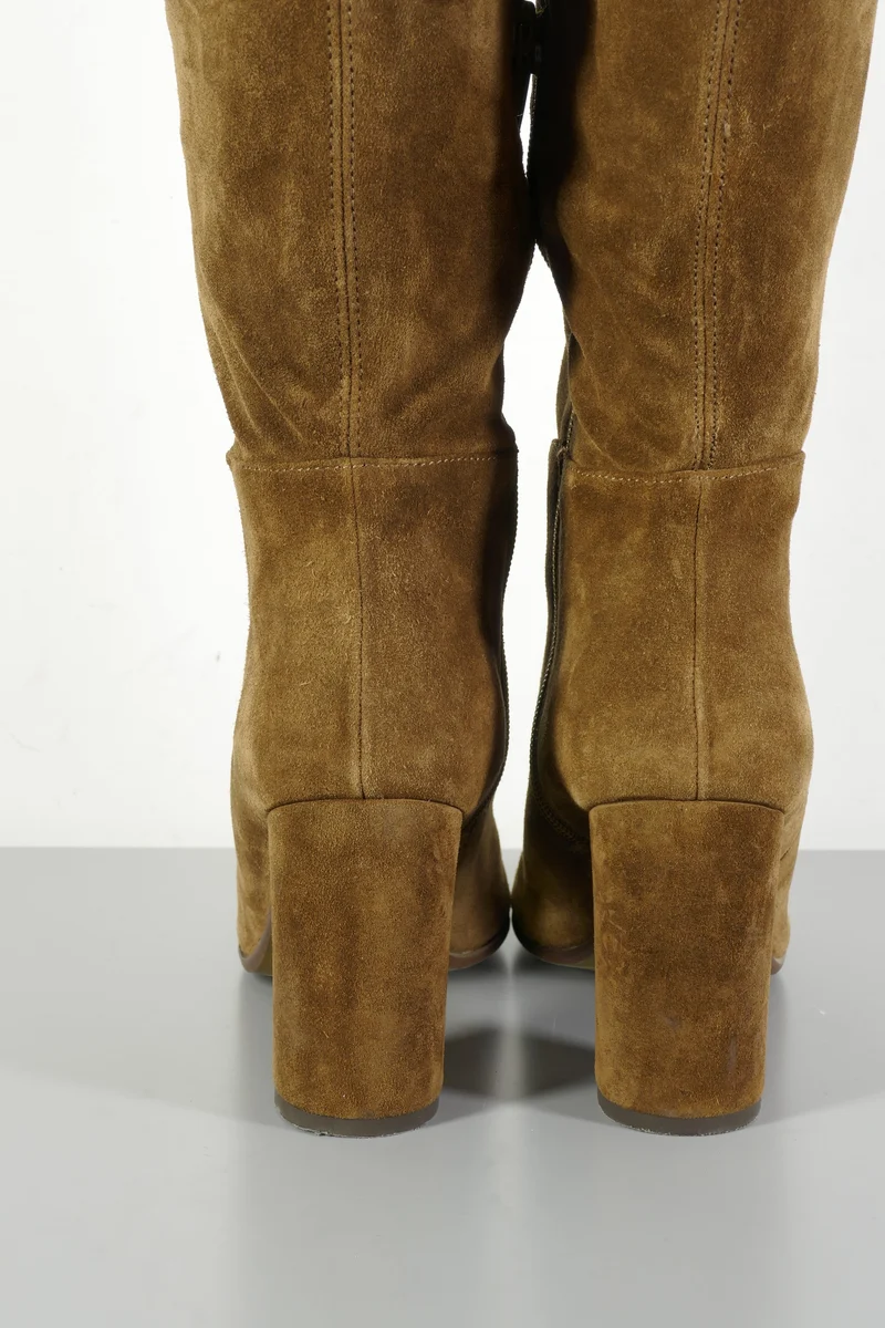 Hohe Stiefel Wildleder khaki