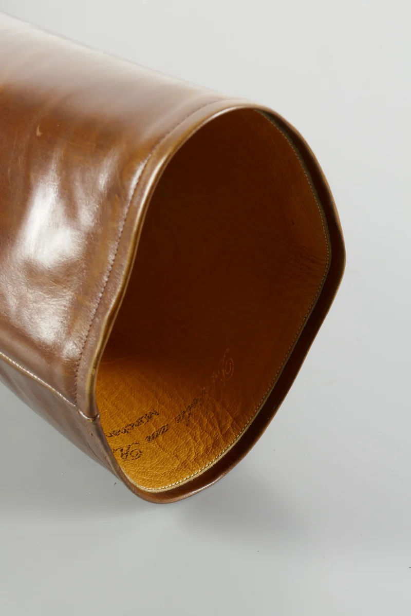 Vintage-Stiefel Leder cognac
