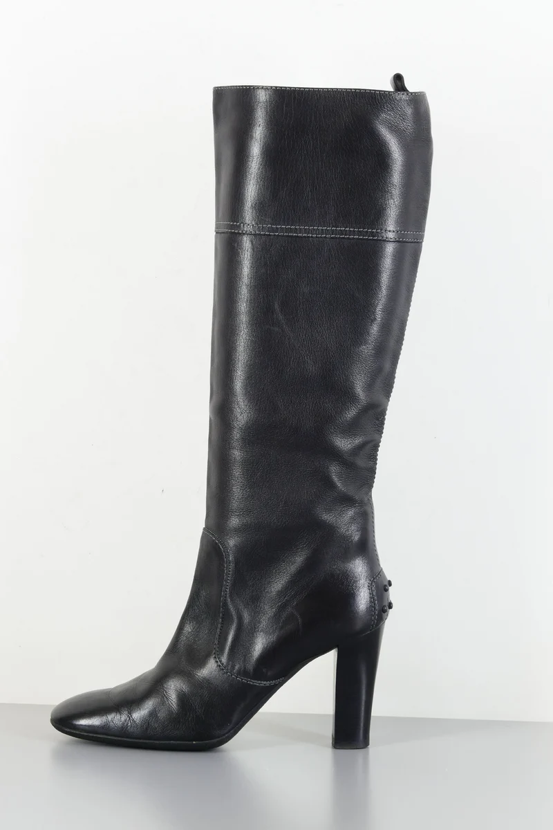 Stiefel Leder schwarz
