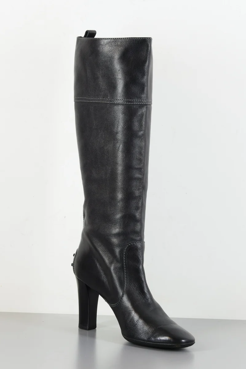 Stiefel Leder schwarz