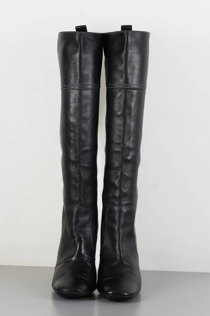 Stiefel Leder schwarz