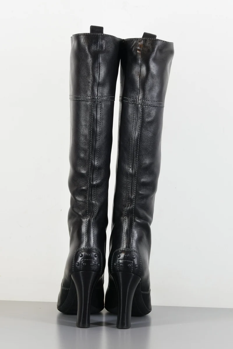 Stiefel Leder schwarz