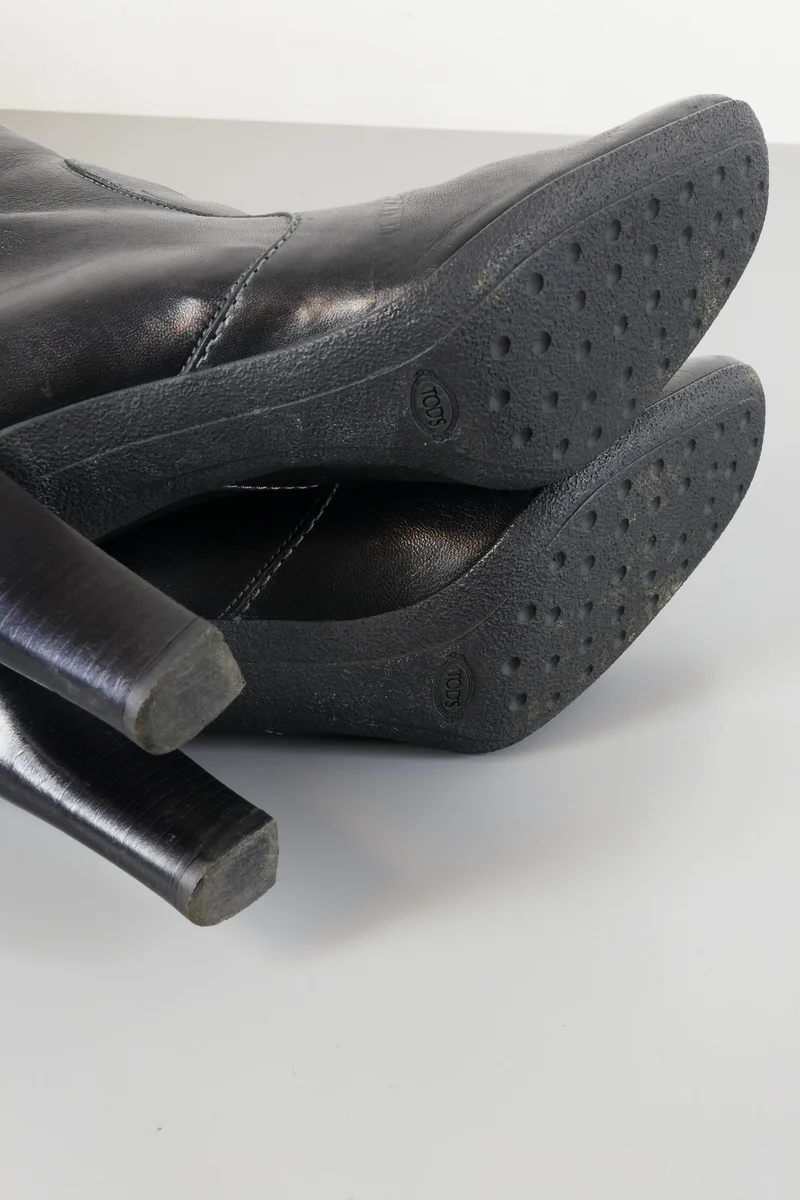 Stiefel Leder schwarz