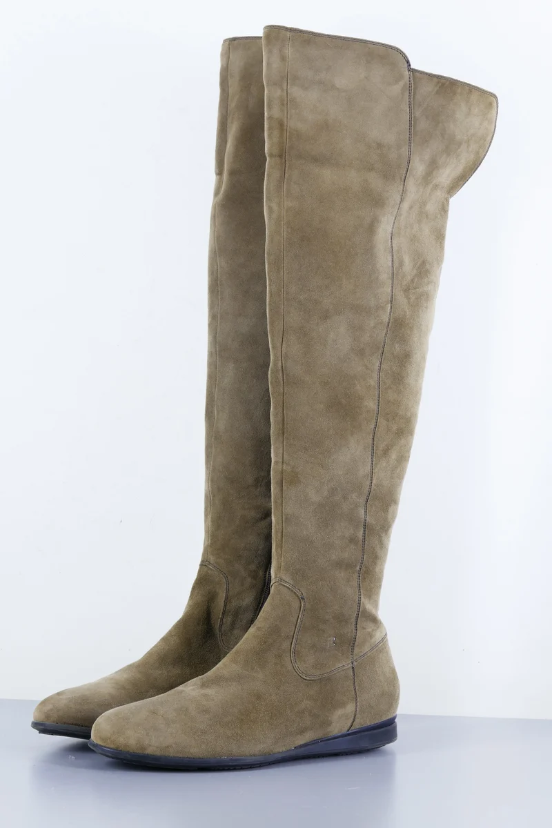 Overknees Wildleder schlamm
