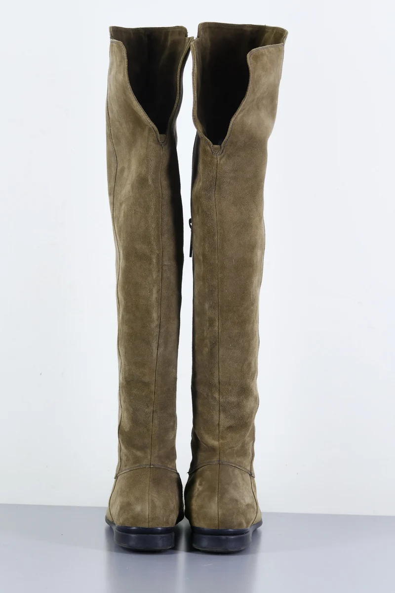 Overknees Wildleder schlamm