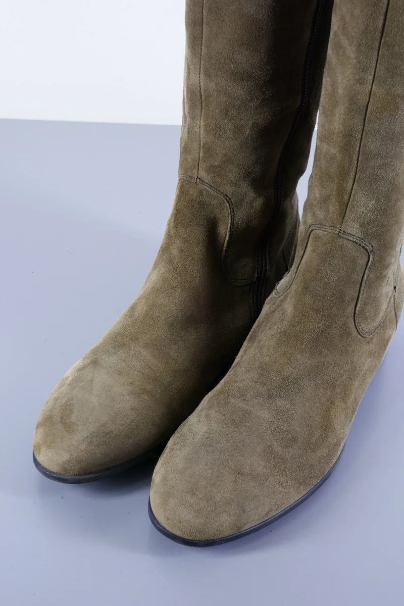 Overknees Wildleder schlamm
