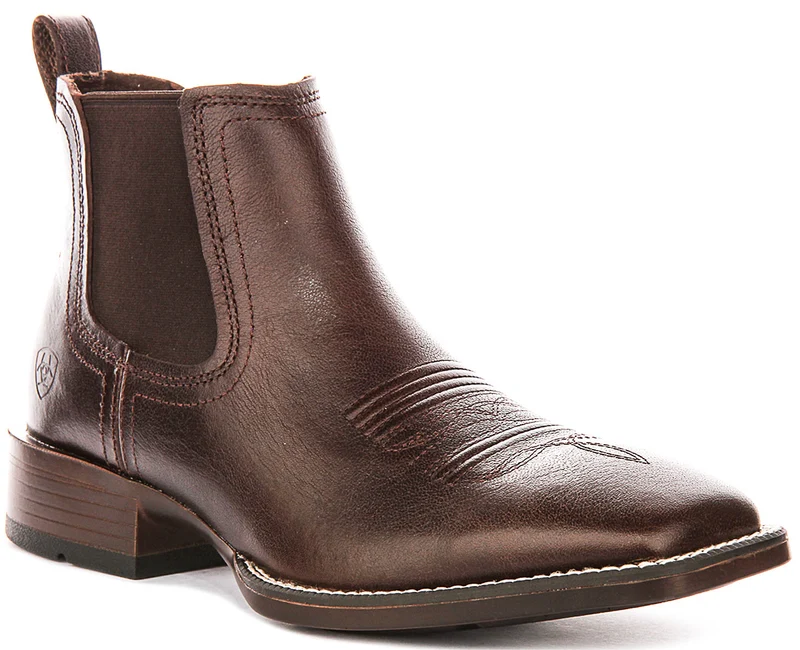 Ariat Booker Chelsea In Choco For Men