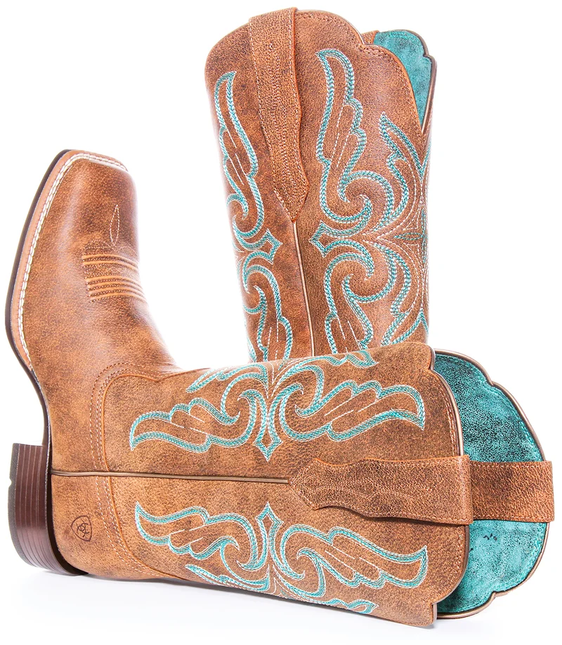 Ariat Primera Strech In Brown Blue For Women