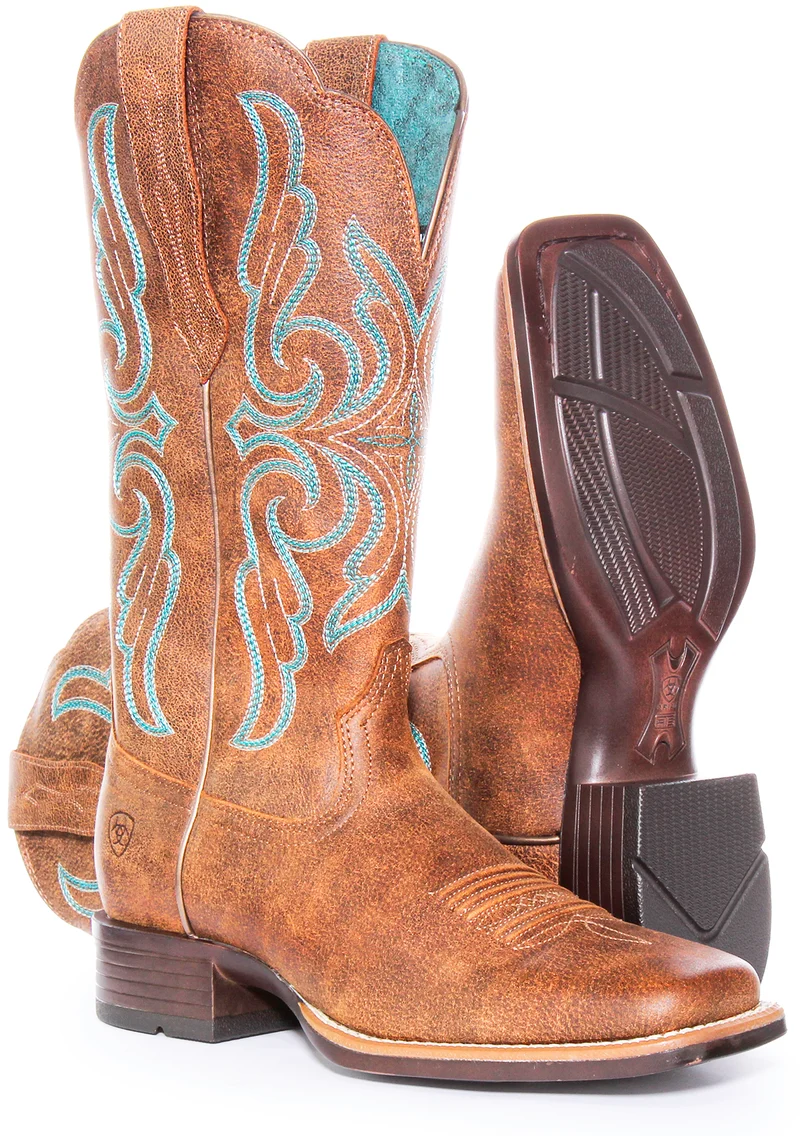 Ariat Primera Strech In Brown Blue For Women
