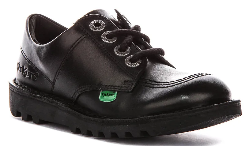 Kickers Kick Lo In Black For Juniors