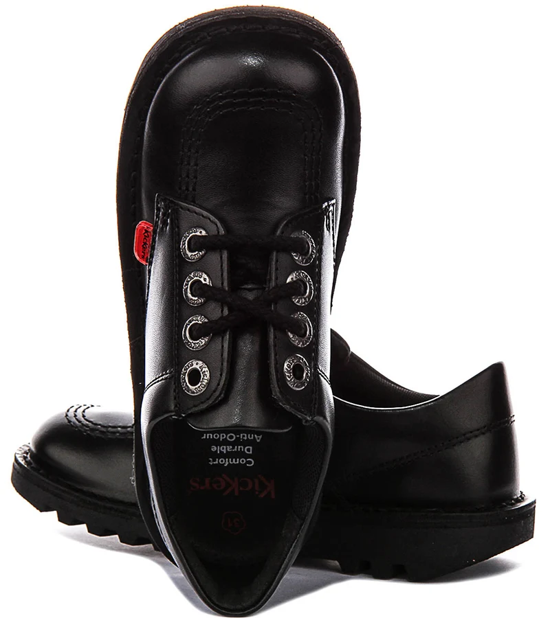Kickers Kick Lo In Black For Juniors