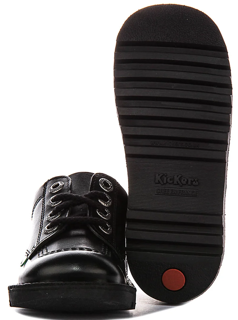 Kickers Kick Lo In Black For Juniors
