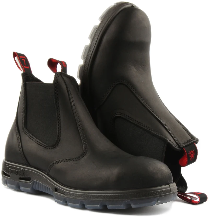 Red Back Usbbk In Black | Steel Toe
