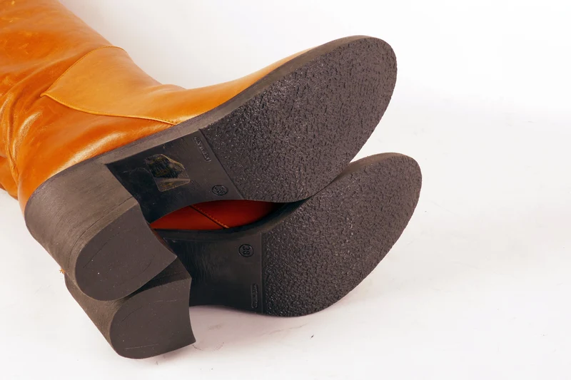 Stiefel Leder cognac