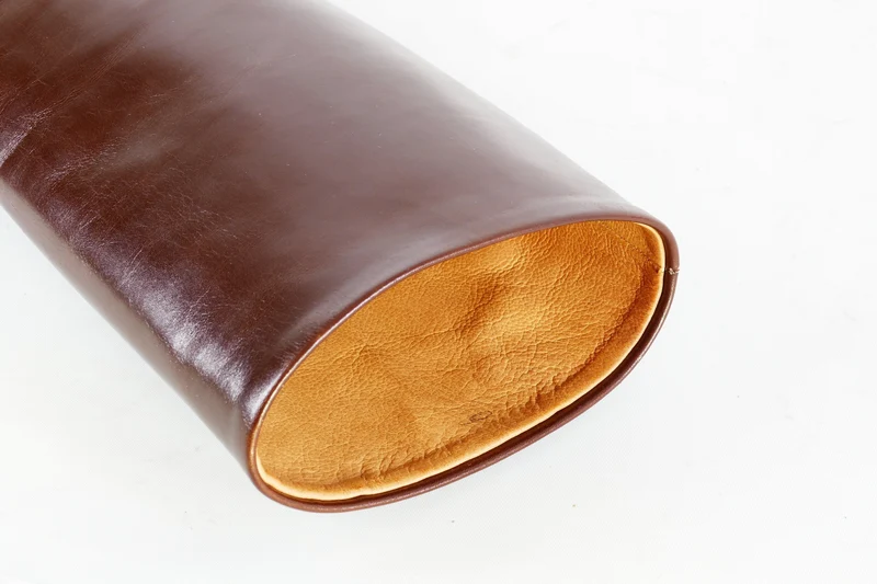 Vintage-Stiefel Leder kastanie