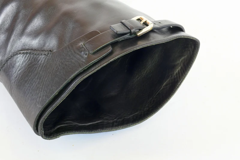 Overknees Leder schwarz