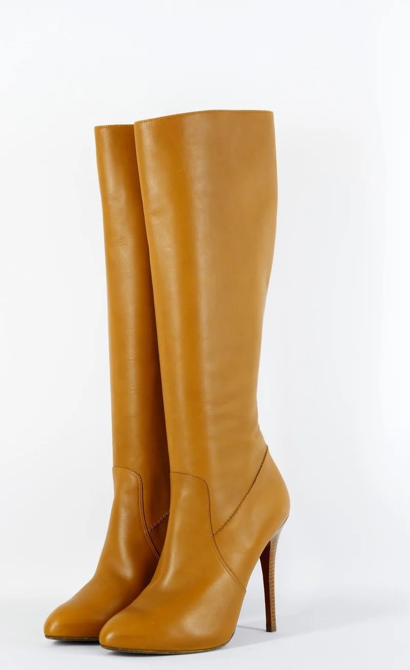 Stiefel Leder cognac