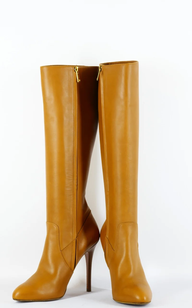 Stiefel Leder cognac