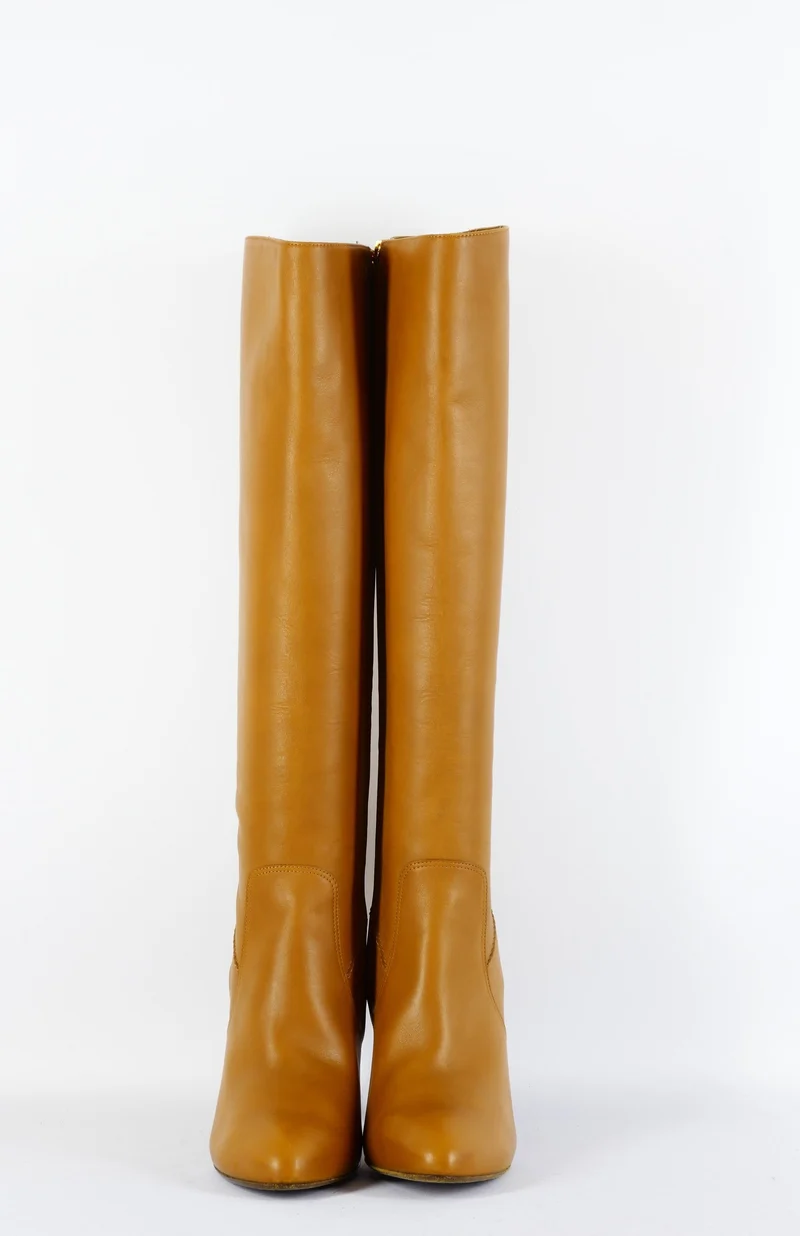 Stiefel Leder cognac