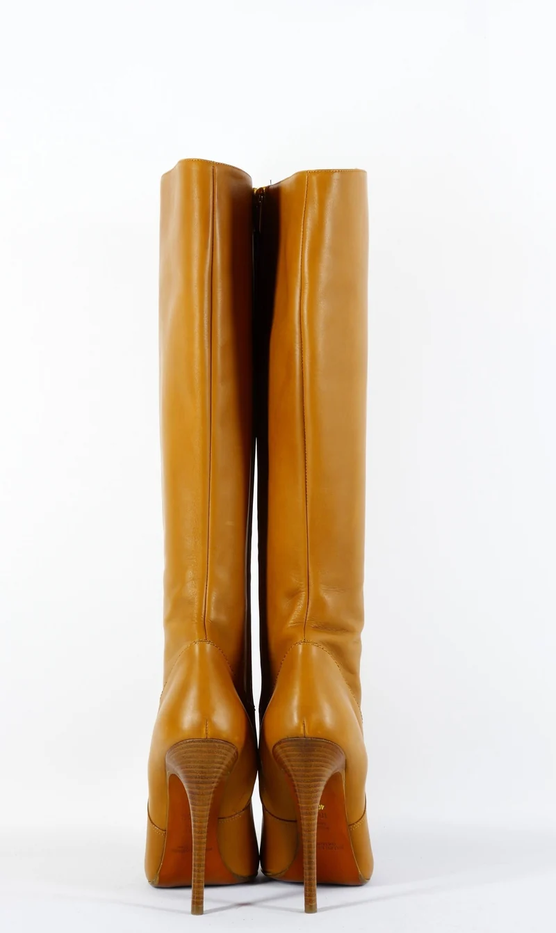Stiefel Leder cognac
