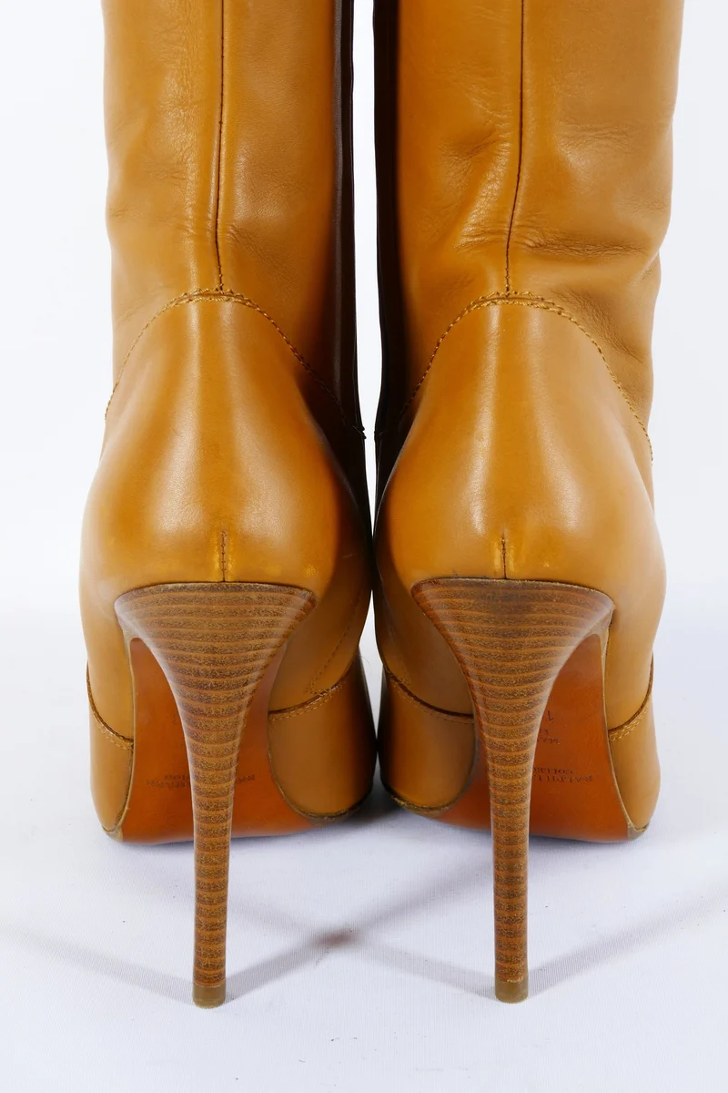 Stiefel Leder cognac