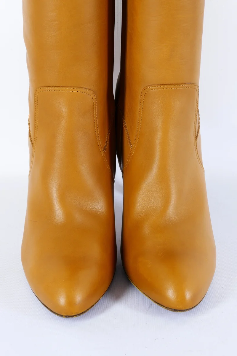 Stiefel Leder cognac