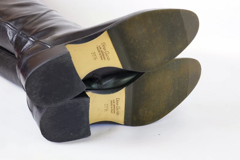Hohe Stiefel Leder schwarz
