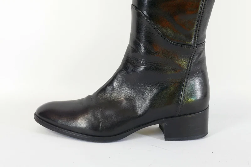 Hohe Stiefel Leder schwarz