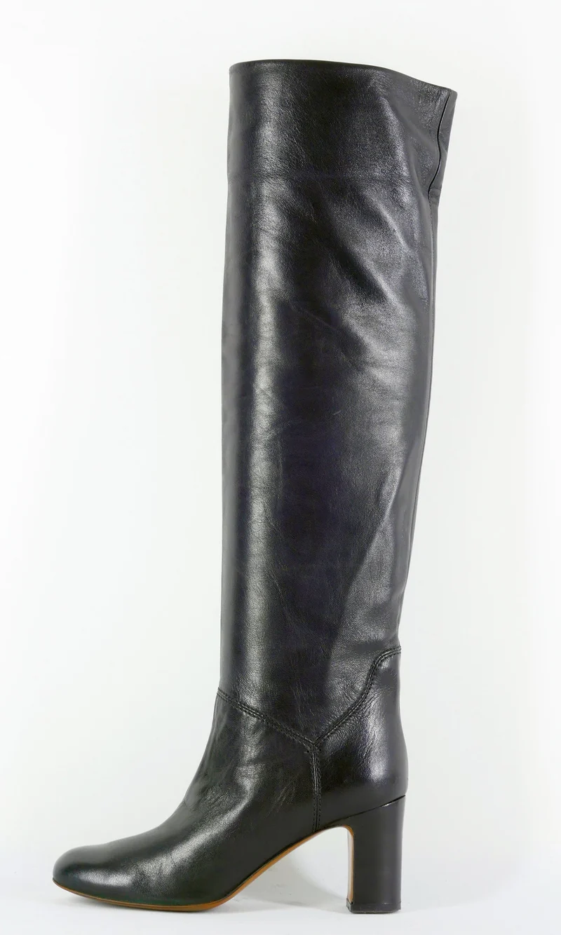 Hohe Stiefel Leder schwarz