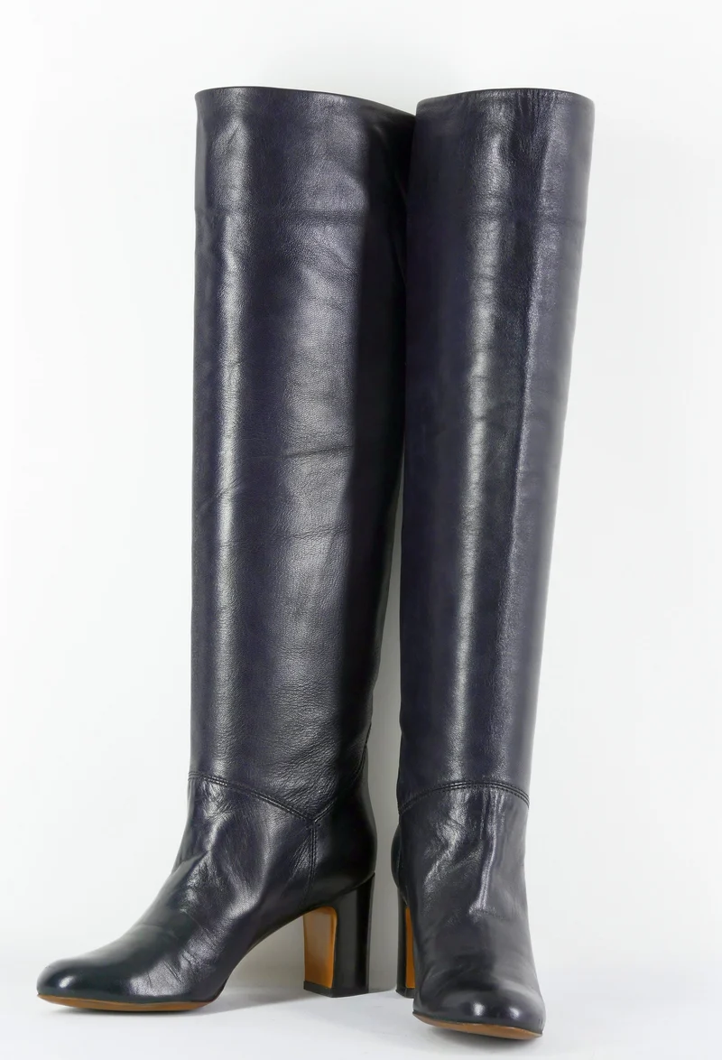 Hohe Stiefel Leder schwarz