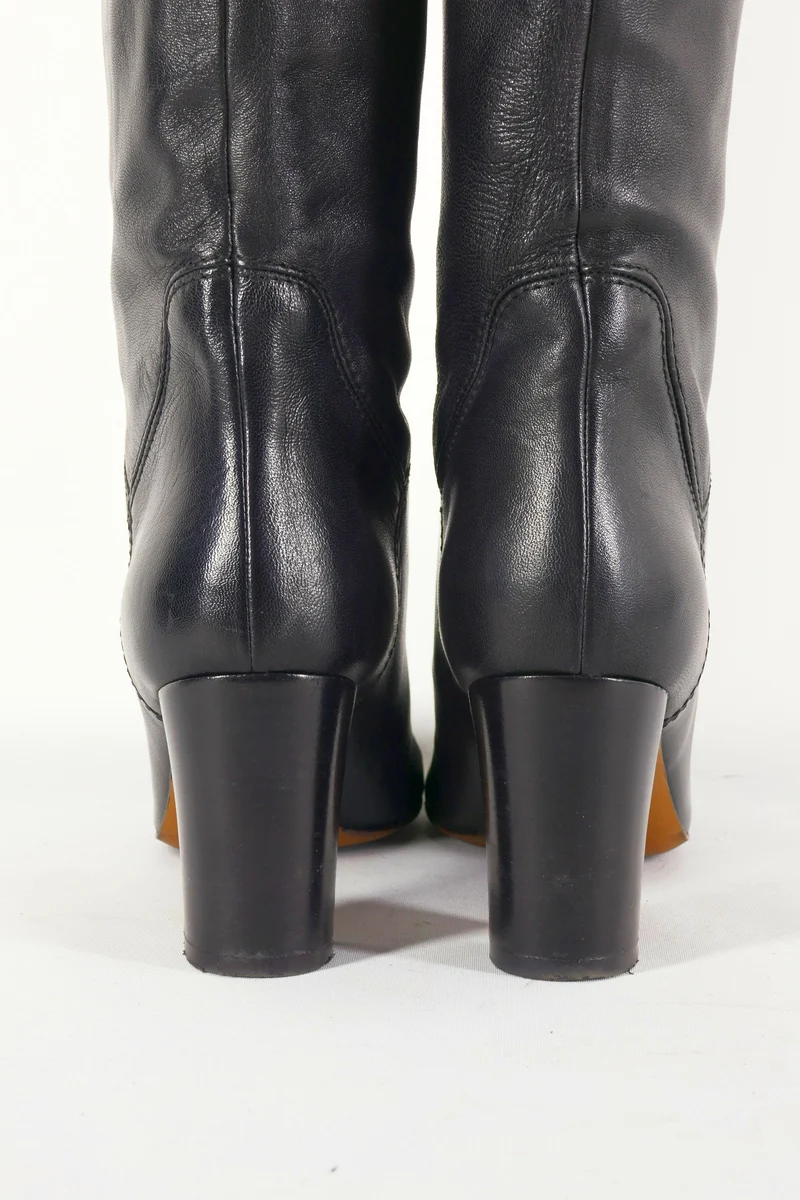 Hohe Stiefel Leder schwarz