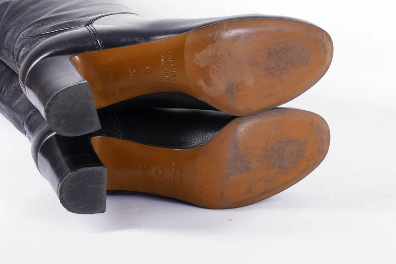 Hohe Stiefel Leder schwarz