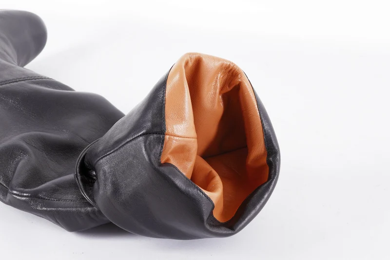 Hohe Stiefel Leder schwarz