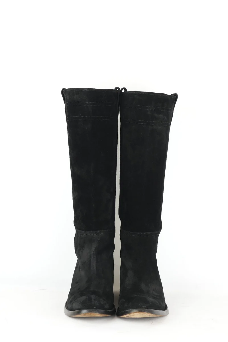 Stiefel Wildleder schwarz