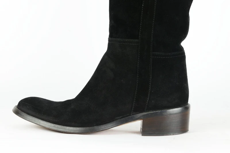 Stiefel Wildleder schwarz