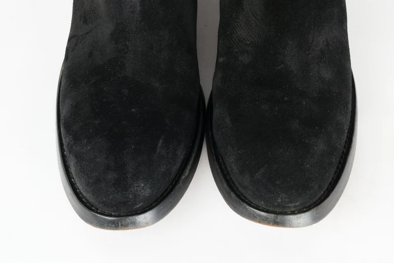 Stiefel Wildleder schwarz