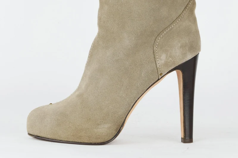Stiefel Wildleder grau