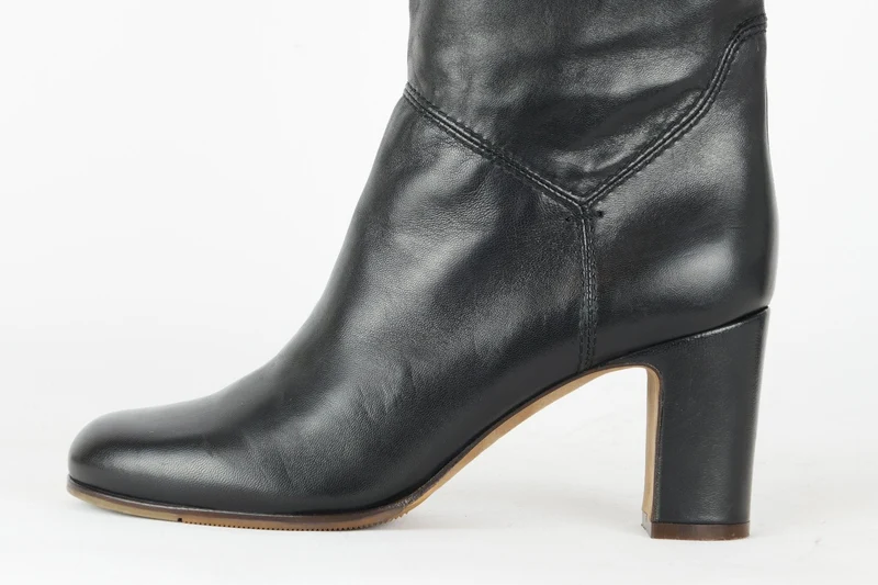 Hohe Stiefel Leder schwarz