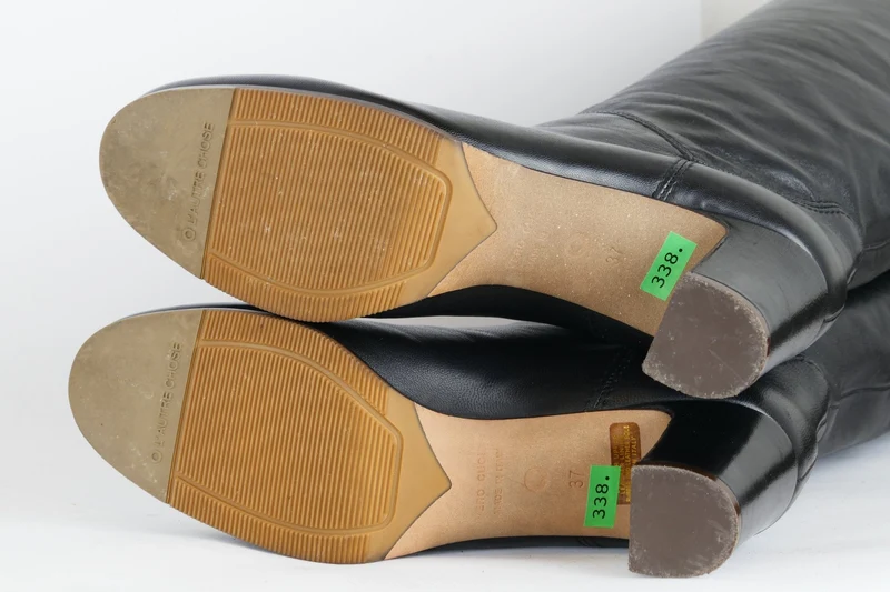 Hohe Stiefel Leder schwarz