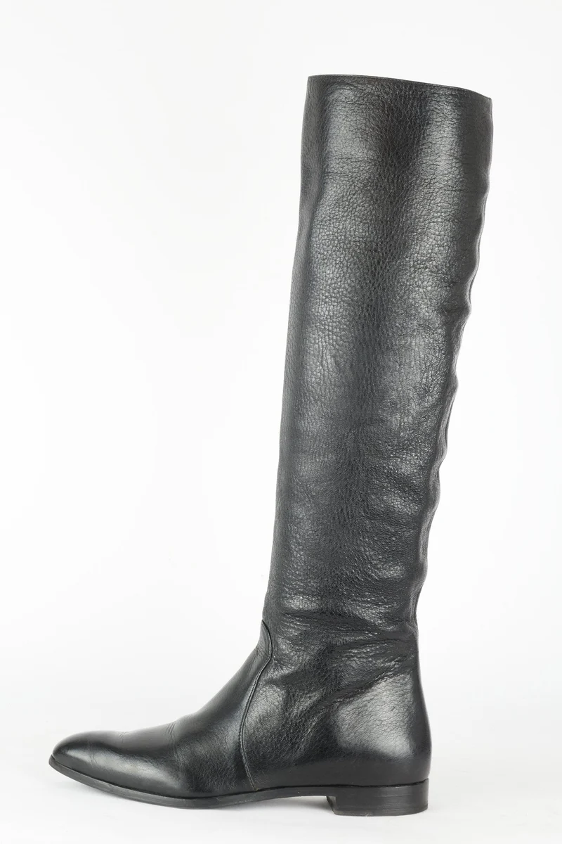 Hohe Stiefel Leder schwarz