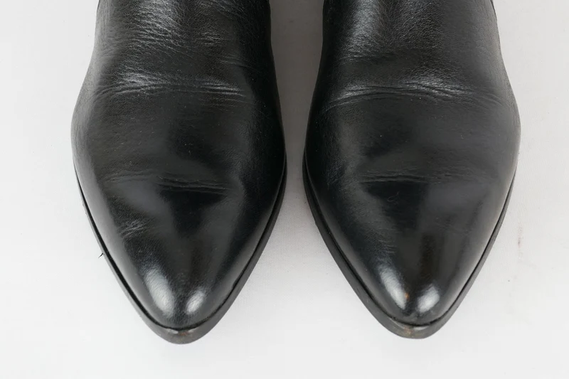 Hohe Stiefel Leder schwarz