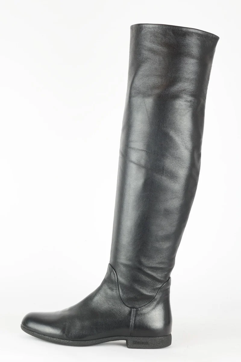 Hohe Stiefel Leder schwarz